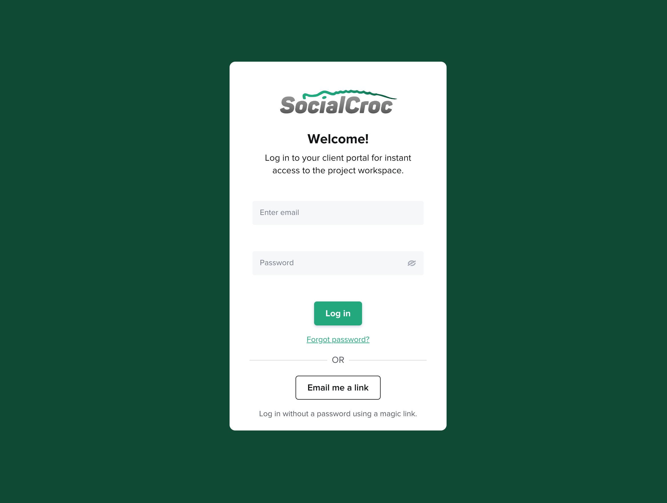 SocialCroc websites partner portal